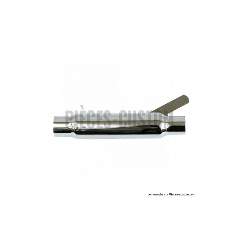 Silencieux-Universel-Shorty-straight-chrome-longueur-30-cm