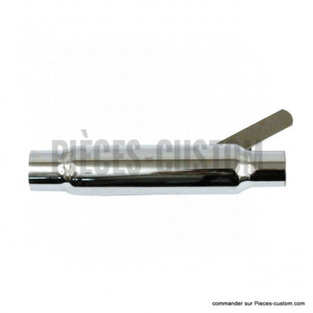 Silencieux-Universel-Shorty-straight-chrome-longueur-30-cm