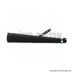 Silencieux-Megaphone-droit-Noir-longueur-61-cm