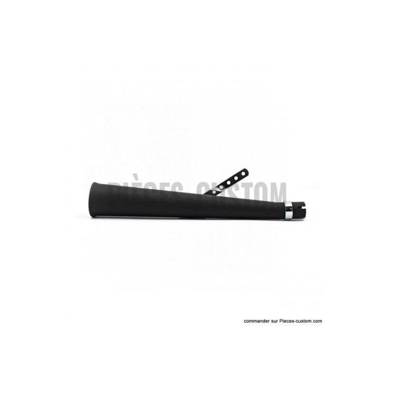 Silencieux-Megaphone-droit-Noir-longueur-61-cm