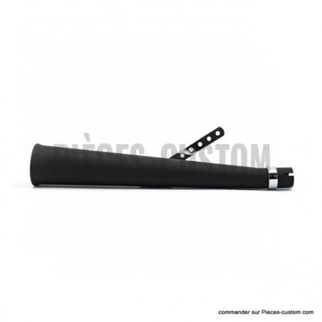 Silencieux-Megaphone-droit-Noir-longueur-61-cm