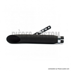 Silencieux-Turn-out-droit-Noir-longueur-41-cm