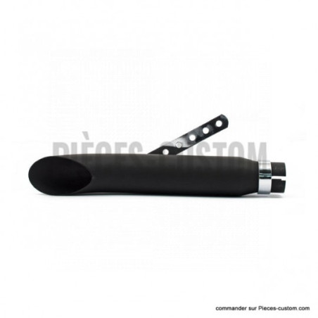 Silencieux-Turn-out-droit-Noir-longueur-41-cm
