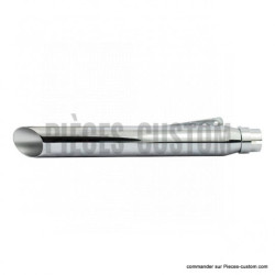 Silencieux-Slash-cut-droit-chrome-longueur-51-cm