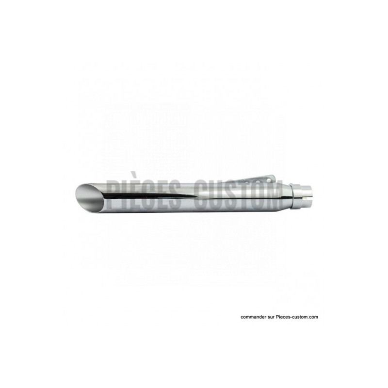 Silencieux-Slash-cut-droit-chrome-longueur-51-cm