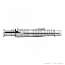 Silencieux-Trumpet-straight-chrome-longueur-47-cm