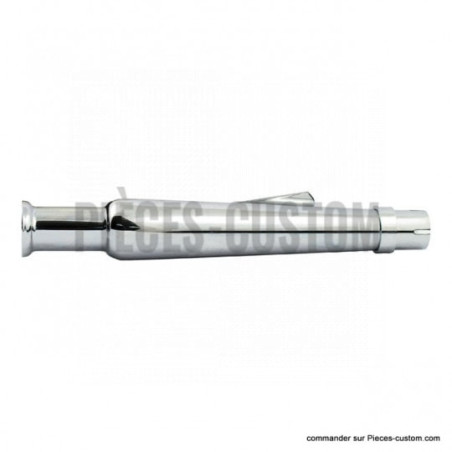 Silencieux-Trumpet-straight-chrome-longueur-47-cm