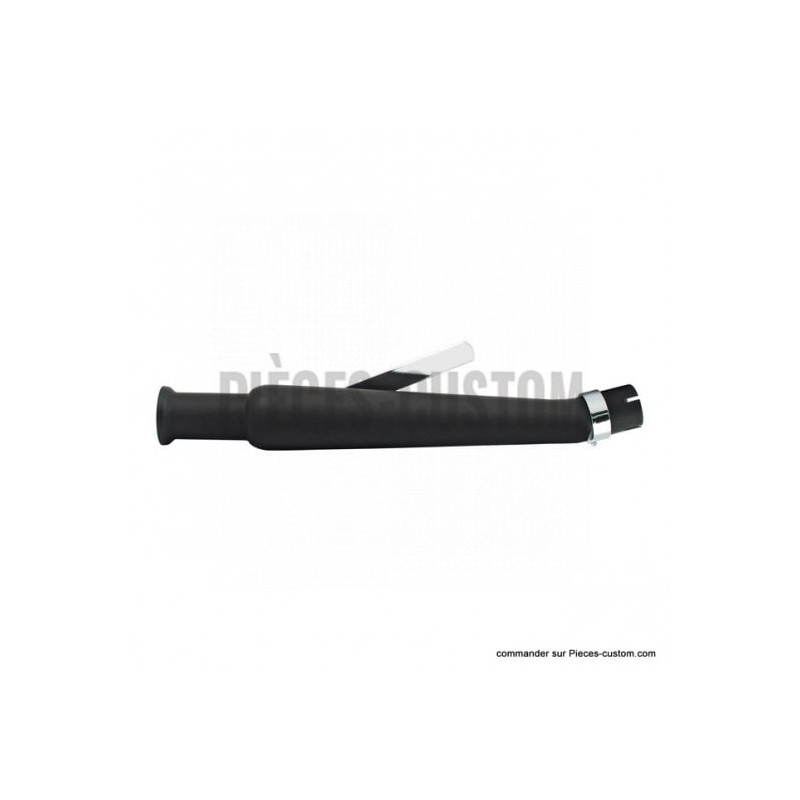 Silencieux-Trumpet-Upswept-droit-Noir-longueur-52-cm