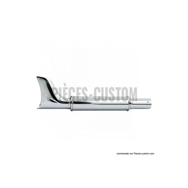 Silencieux-Fishtail-Classic-chrome-longueur-51-cm