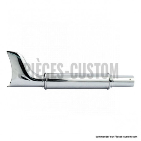 Silencieux-Fishtail-Classic-chrome-longueur-51-cm