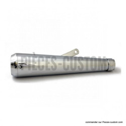 Silencieux-Megaphone-chrome-embout-Terramar-longueur-42-cm