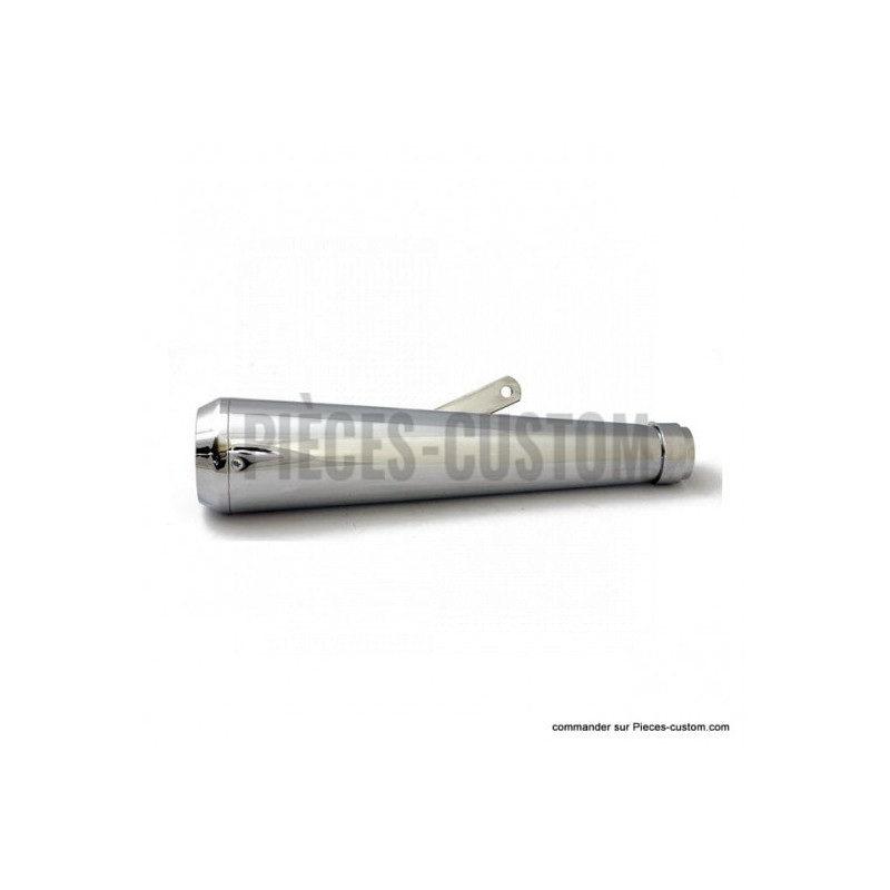 Silencieux-Megaphone-chrome-embout-Terramar-longueur-42-cm