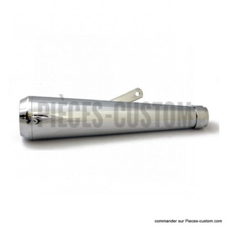 Silencieux-Megaphone-chrome-embout-Terramar-longueur-42-cm