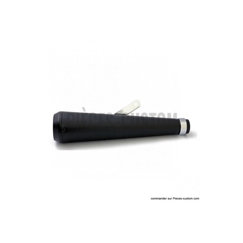 Silencieux-Universel-Megaphone-finition-Noir-embout-Terramar-longueur-42-cm