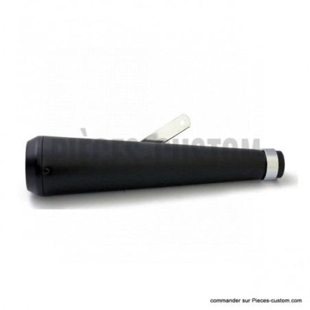 Silencieux-Universel-Megaphone-finition-Noir-embout-Terramar-longueur-42-cm