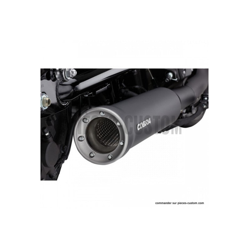 Silencieux-Cobra-noir-pour-Yamaha-XV950-Bolt