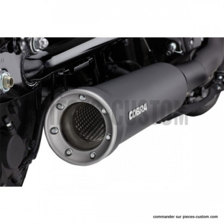 Silencieux-Cobra-noir-pour-Yamaha-XV950-Bolt