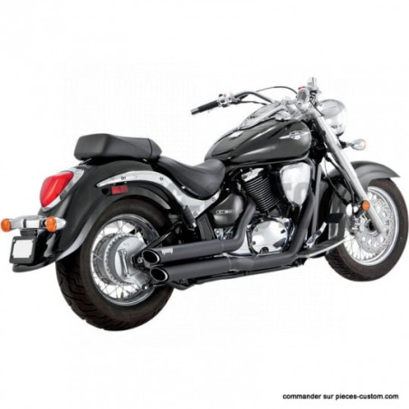Echappement-Twin-Slash-noir-pour-800-Intruder