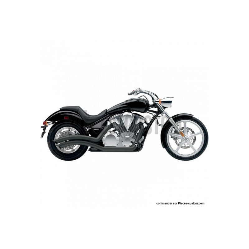 Echappement-Cobra-Noir-pour-Yamaha-XVS1300-Custom