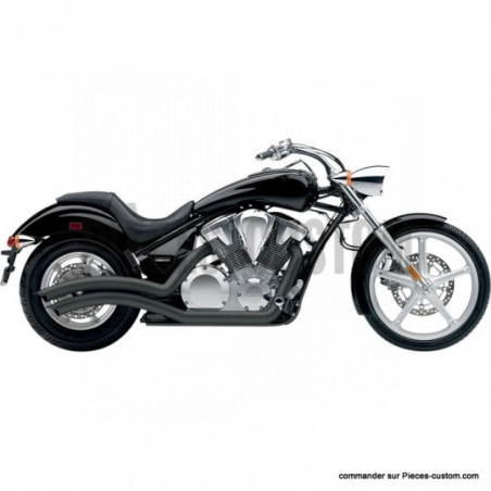 Echappement-Cobra-Noir-pour-Yamaha-XVS1300-Custom