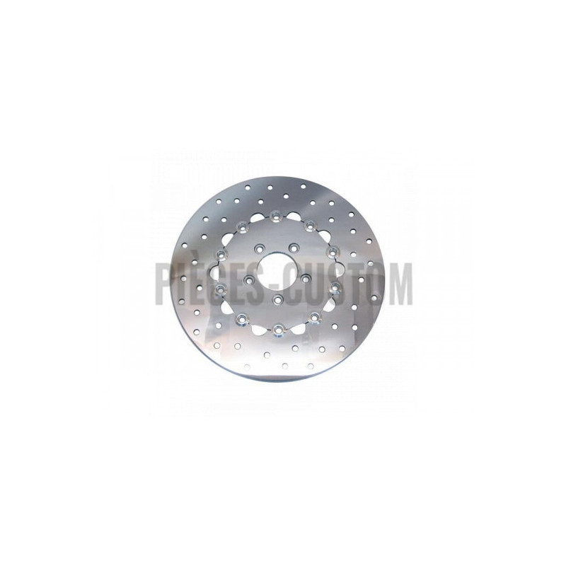 Disque-de-frein-flottant-avant-11-8-pouces-poli-Touring-Softail-Dyna-XL