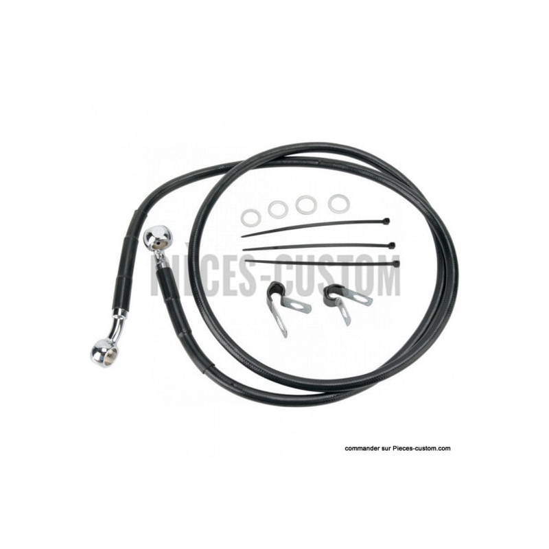Kit-durite-frein-Avant-Noir-pour-Softail-FXST