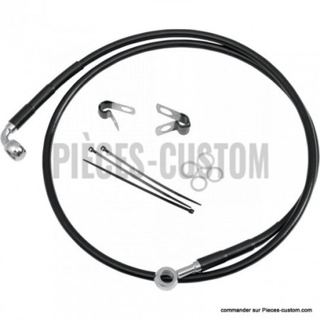 Kit-durite-frein-Avant-Noir-119-cm-pour-Softail