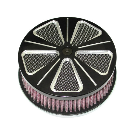 Filtre-à-Air-Haut-Débit-Hornet-Noir-Custom-Chrome