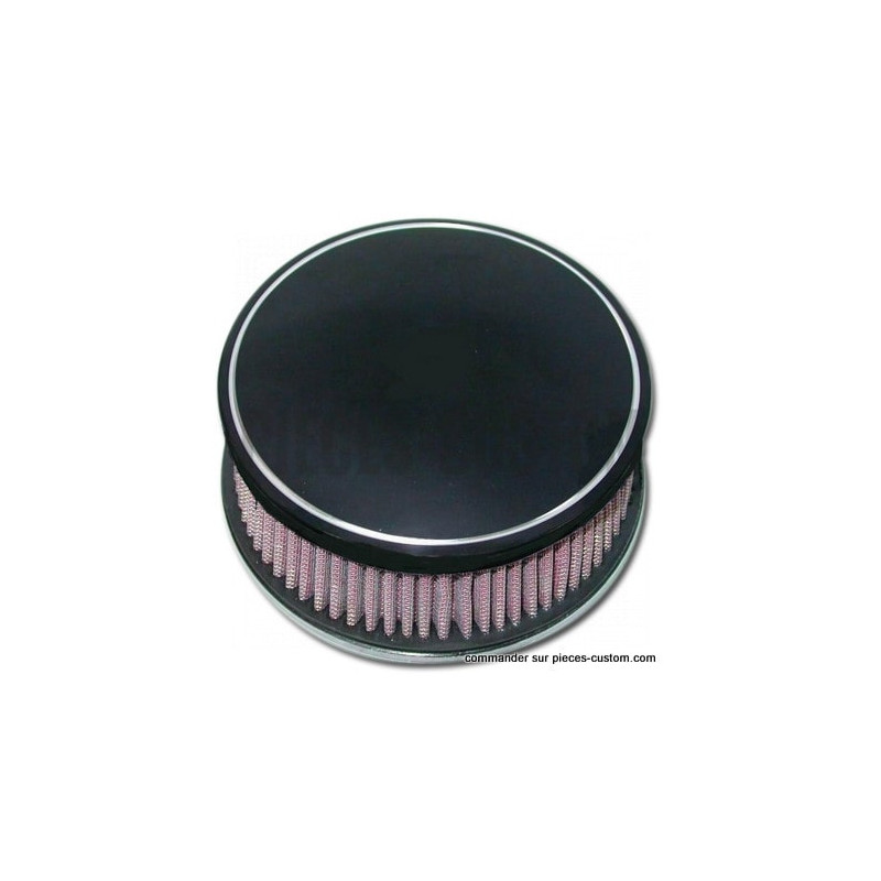 Filtre-à-Air-Haut-Débit-Classic-Smoothie-Noir-Custom-Chrome