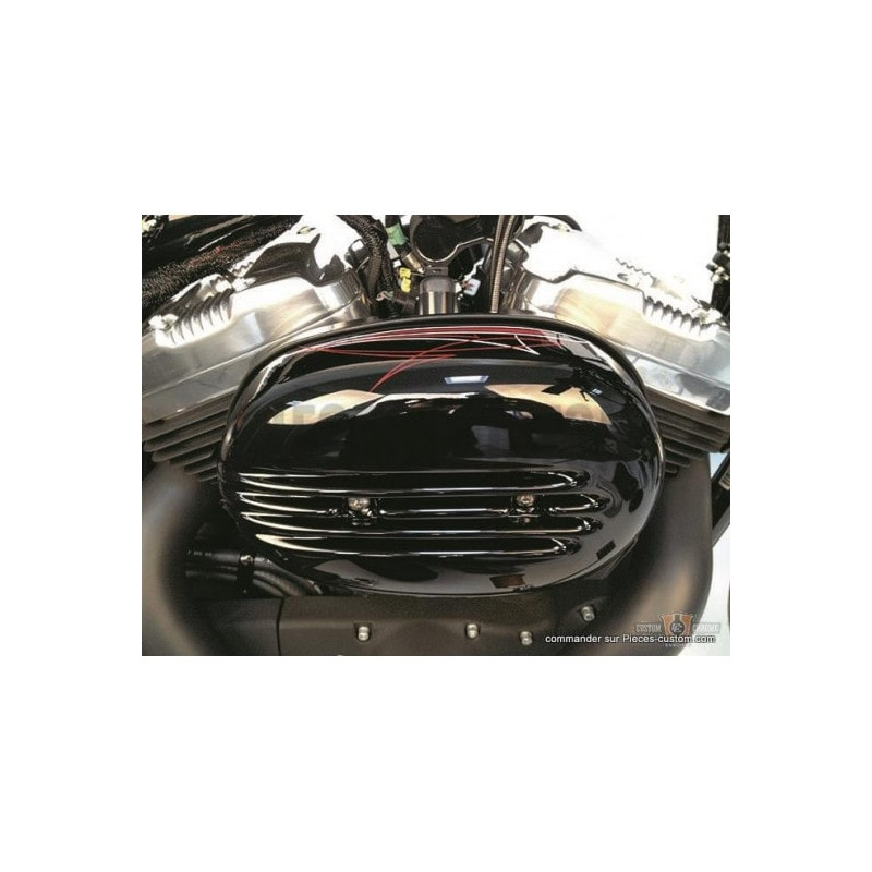 Cache-filtre-à-air-Fin-Cult-Werk-Noir-pour-Sportster-de-2004-à-2020