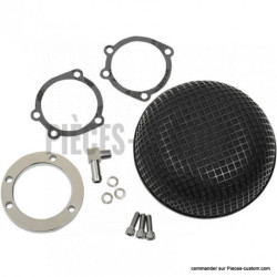 Filtre-à-air-Bob-Retro-Noir-pour-Big-Twin-et-Sportster-XL