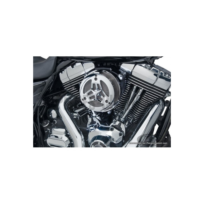 Filtre-à-air-Ciro-Tri-Bar-Chrome-pour-Touring