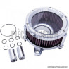 Filtre-à-air-Assault-Chrome-Trask-pour-Softail-Dyna-et-Touring