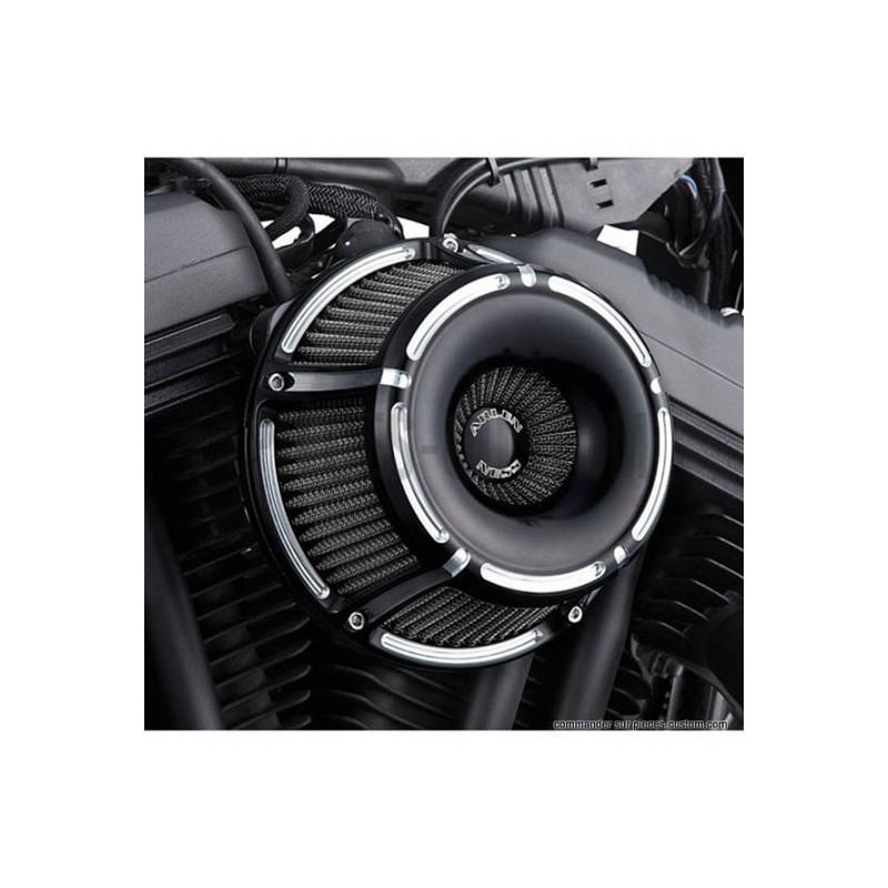 Filtre-à-air-Slot-track-Arlen-Ness-Noir-pour-Sportster