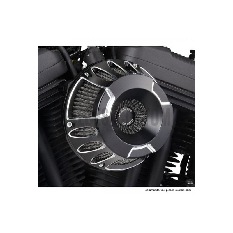 Filtre-à-air-Deep-cut-Arlen-Ness-Noir-pour-Sportster