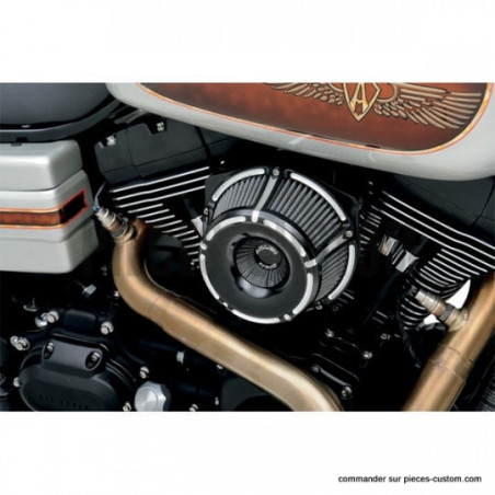 Filtre-à-air-Slot-track-Arlen-Ness-Noir-pour-Twin-Cam