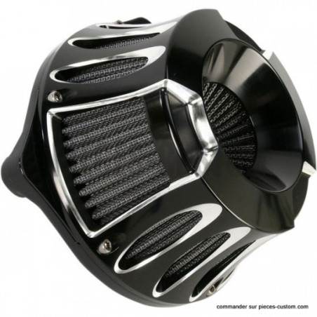 Filtre-à-air-Deep-cut-Arlen-Ness-Noir-pour-Twin-Cam