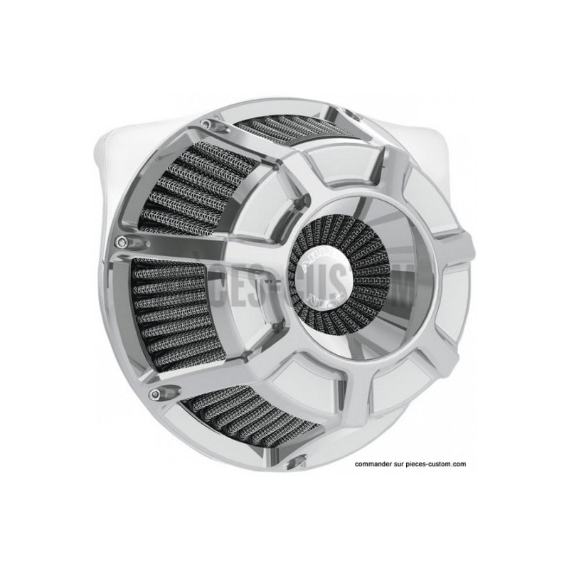 Filtre-à-air-Bevelled-Arlen-Ness-Chromé-pour-Twin-Cam