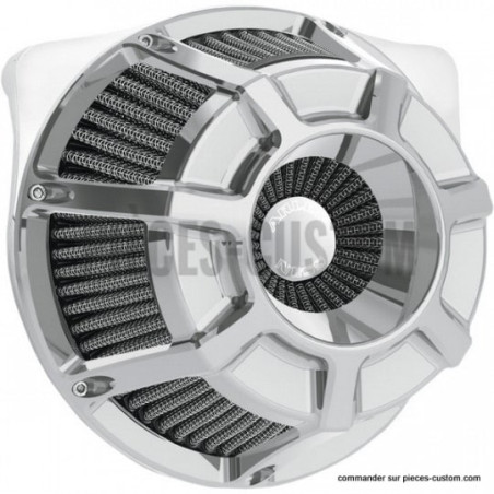 Filtre-à-air-Bevelled-Arlen-Ness-Chromé-pour-Twin-Cam