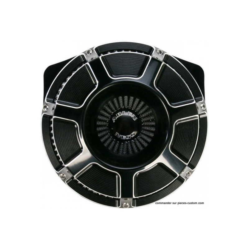Filtre-à-air-Beveled-Arlen-Ness-Noir-pour-Twin-Cam