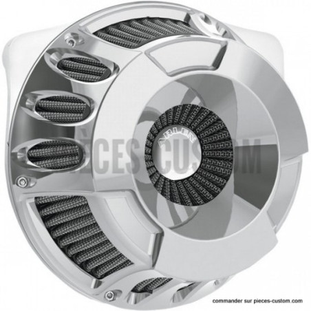 Filtre-à-air-Deep-Cut-Arlen-Ness-chromé-pour-Touring