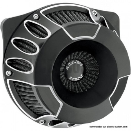 Filtre-à-air-Deep-Cut-Arlen-Ness-Noir-pour-Touring