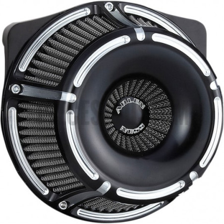 Filtre-à-air-Arlen-Ness-Slot-Track-noir-anodisé-pour-Touring-et-Softail