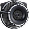 Filtre-à-air-Arlen-Ness-Slot-Track-noir-anodisé-pour-Touring-et-Softail