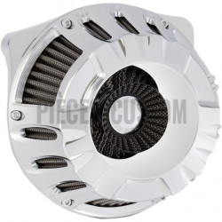 Filtre-à-air-Arlen-Ness-Deep-Cut-chromé-pour-Touring-et-Softail