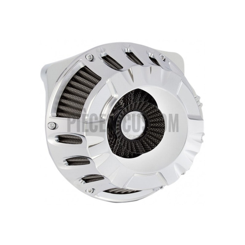 Filtre-à-air-Arlen-Ness-Deep-Cut-chromé-pour-Touring-et-Softail