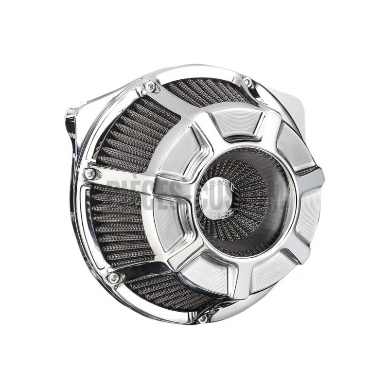 Filtre-à-air-Arlen-Ness-Beveled-chromé-pour-Touring-et-Softail