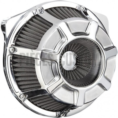 Filtre-à-air-Arlen-Ness-Beveled-chromé-pour-Touring-et-Softail
