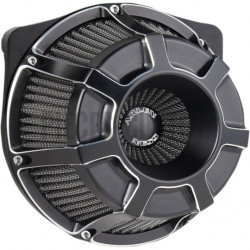 Filtre-à-air-Arlen-Ness-Beveled-Noir-anodisé-Touring-et-Softail