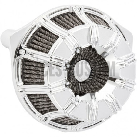 Filtre-à-air-Arlen-Ness-10-Gauge-chromé-pour-Touring-et-Softail